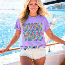 Load image into Gallery viewer, Ocean Vibes Glitter DTF Transfer