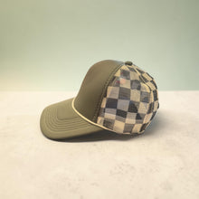 Load image into Gallery viewer, Olive Checkered Blank Foam Hat