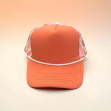Load image into Gallery viewer, Coral Checkered Blank Foam Hat