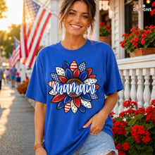 Load image into Gallery viewer, Patriotic Sunflower Title Personalized DTF Transfer