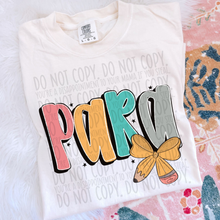 Load image into Gallery viewer, Pencil Bow Teacher DTF Transfer