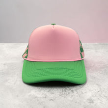Load image into Gallery viewer, Pink & Green Checkered Blank Foam Hat