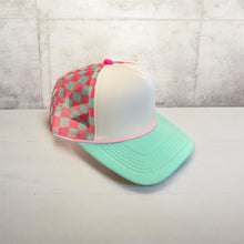 Load image into Gallery viewer, Pink Checkered Blank Foam Hat