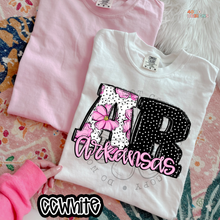 Load image into Gallery viewer, Pink Floral Dots State DTF Transfer