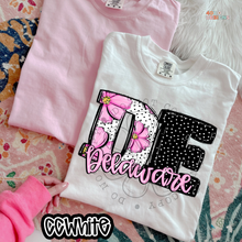 Load image into Gallery viewer, Pink Floral Dots State DTF Transfer