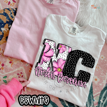 Load image into Gallery viewer, Pink Floral Dots State DTF Transfer