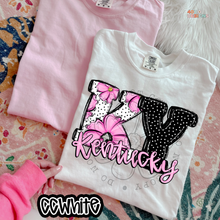 Load image into Gallery viewer, Pink Floral Dots State DTF Transfer