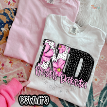 Load image into Gallery viewer, Pink Floral Dots State DTF Transfer