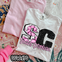 Load image into Gallery viewer, Pink Floral Dots State DTF Transfer