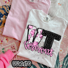 Load image into Gallery viewer, Pink Floral Dots State DTF Transfer