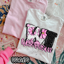 Load image into Gallery viewer, Pink Floral Dots State DTF Transfer