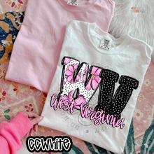 Load image into Gallery viewer, Pink Floral Dots State DTF Transfer