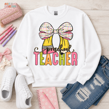 Load image into Gallery viewer, Plaid Bow Grades Teacher DTF Transfer