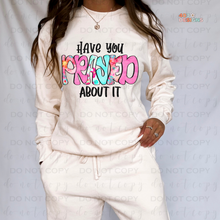 Load image into Gallery viewer, Prayed About It DTF Transfer