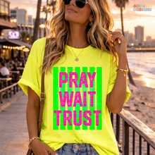 Load image into Gallery viewer, Pray Wait Trust Stripes DTF Transfer