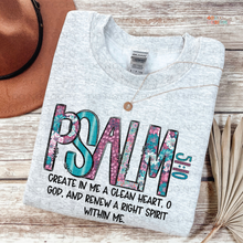 Load image into Gallery viewer, Psalm 51:10 DTF Transfer
