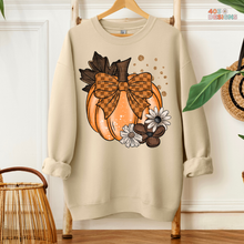 Load image into Gallery viewer, Pumpkin Floral DTF Transfer