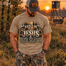 Load image into Gallery viewer, Raised On Jesus And Deer Season DTF Transfer