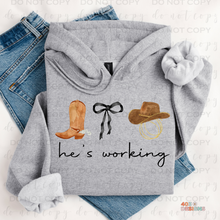 Load image into Gallery viewer, He's Working DTF Transfer