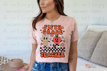 Load image into Gallery viewer, Retro Teacher Grades Personalized DTF Transfer