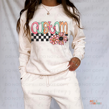 Load image into Gallery viewer, Spring Watercolor Title Personalized DTF Transfer