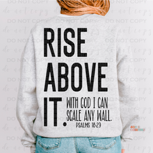 Load image into Gallery viewer, Rise Above It DTF Transfer