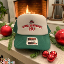 Load image into Gallery viewer, Santa's Favorite Ho Embroidered Foam Trucker Hat