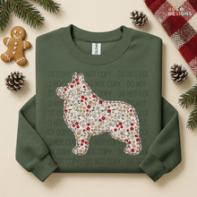 Load image into Gallery viewer, Plaid Floral Dog DTF Transfer