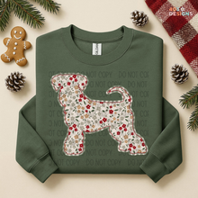 Load image into Gallery viewer, Plaid Floral Dog DTF Transfer
