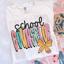 Load image into Gallery viewer, Pencil Bow Teacher DTF Transfer