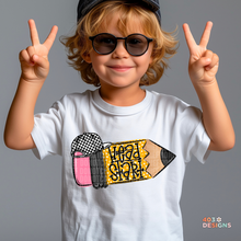 Load image into Gallery viewer, School Pencil Doodle Personalized DTF Transfer