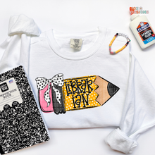 Load image into Gallery viewer, School Pencil Doodle Personalized DTF Transfer