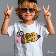 Load image into Gallery viewer, School Pencil Doodle Personalized DTF Transfer