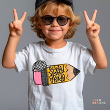 Load image into Gallery viewer, School Pencil Doodle Personalized DTF Transfer