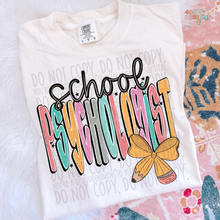 Load image into Gallery viewer, Pencil Bow Teacher DTF Transfer