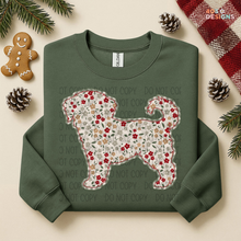 Load image into Gallery viewer, Plaid Floral Dog DTF Transfer