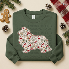Load image into Gallery viewer, Plaid Floral Dog DTF Transfer