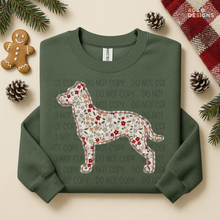 Load image into Gallery viewer, Plaid Floral Dog DTF Transfer