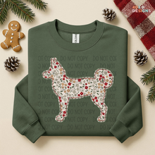 Load image into Gallery viewer, Plaid Floral Dog DTF Transfer