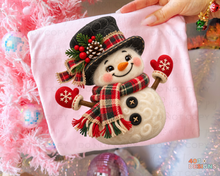 Load image into Gallery viewer, Snowman Needle Felted DTF Transfer