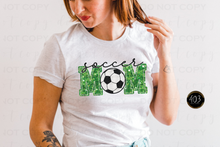 Load image into Gallery viewer, Soccer Mom Faux Sequin DTF Transfer