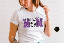 Load image into Gallery viewer, Soccer Mom Faux Sequin DTF Transfer