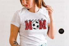 Load image into Gallery viewer, Soccer Mom Faux Sequin DTF Transfer