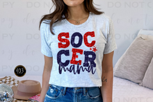 Load image into Gallery viewer, Soccer Mom Faux Sequin DTF Transfer