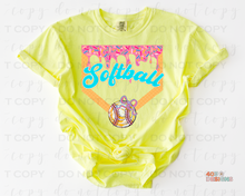 Load image into Gallery viewer, Softball Drip Personalized DTF Transfer