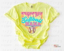 Load image into Gallery viewer, Softball Drip Personalized DTF Transfer