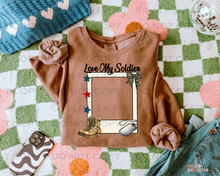 Load image into Gallery viewer, Love My Soldier Polaroid Personalized DTF Transfer