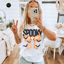 Load image into Gallery viewer, Spooky Coquette Bow DTF Transfer