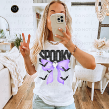 Load image into Gallery viewer, Spooky Coquette Bow DTF Transfer