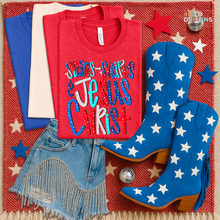 Load image into Gallery viewer, Stars Stripes Jesus Christ DTF Transfer